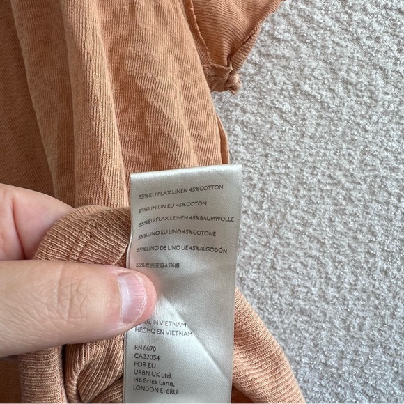 We The Free Women’s Oversized Flax Linen Cotton Free People Size Medium - Picture 11 of 13